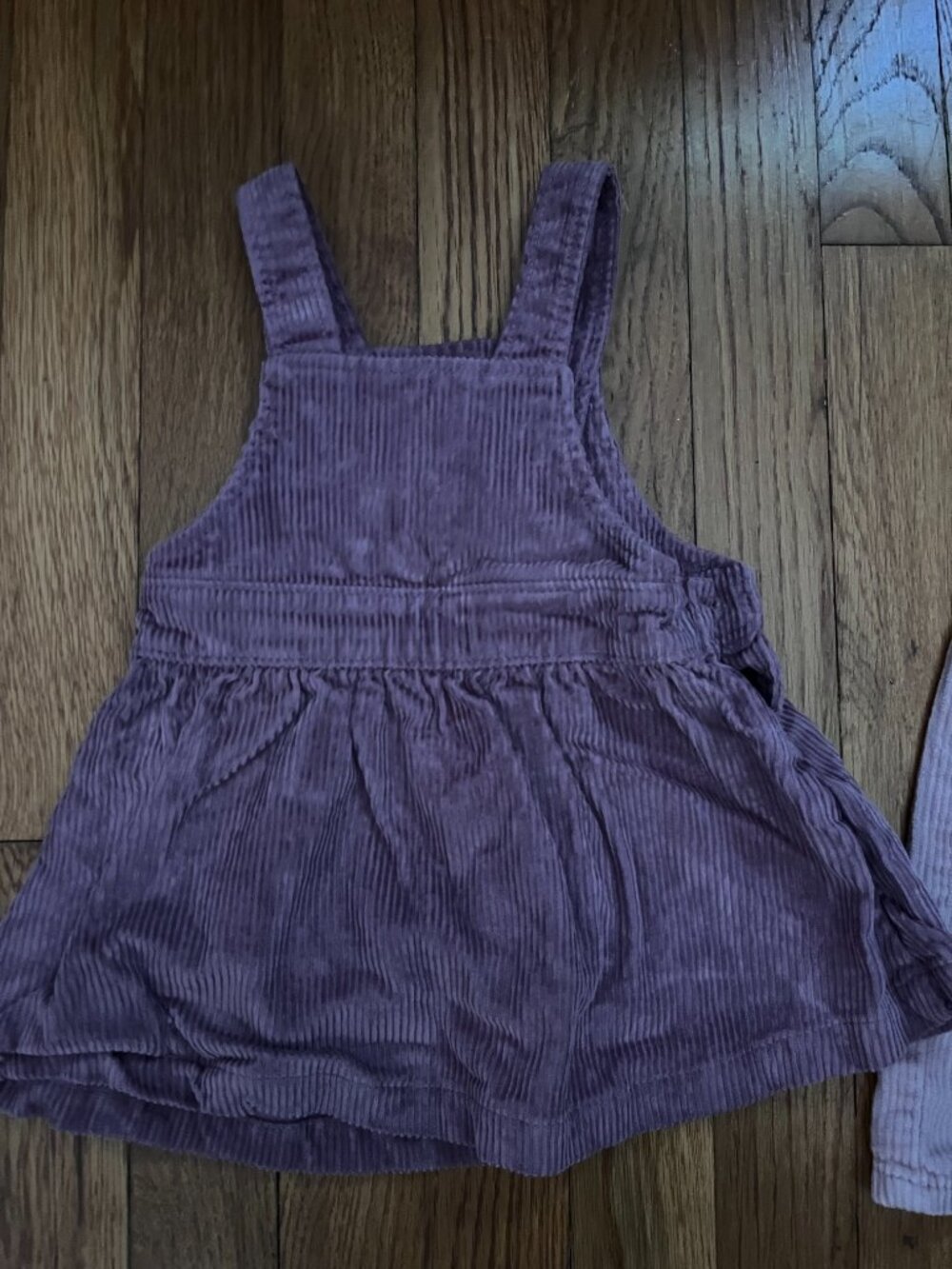 Baby Girl Corduroy Overall Set, Purple, 6-9 Months - Picture 7 of 7